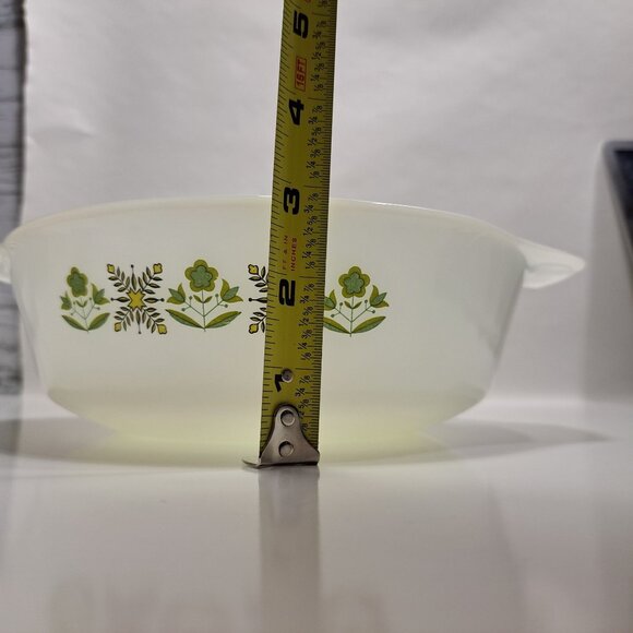 Anchor Hocking Fire King Meadow Green Casserole Dish 1 1/2 Qt 437 - Picture 7 of 13